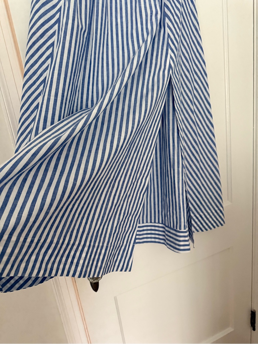 Sezane Arianne Maxi Skirt - Blue and White Striped - size US 8 - Picture 8 of 13